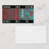 13人のメンバーの名刺の議会 名刺 (正面/裏面)