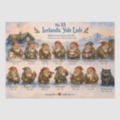 13人のユール・ラッドによるアイスランドのクリスマス 薄葉紙 (正面)