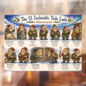 13人のユール・ラッドクリスマス・レイキャビク ウィンドウサイン (シート2)