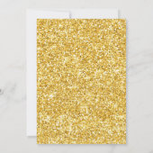 13位誕生日白黒ストライプ 招待状 (裏面)