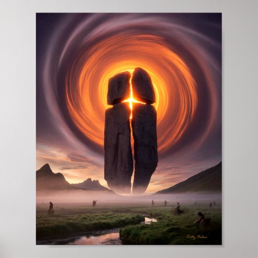 13個の記号：クロス太陽のポスタープリント ポスター (正面)