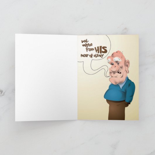 13健康なユーモアの誕生日を得て下さい カード (内部)