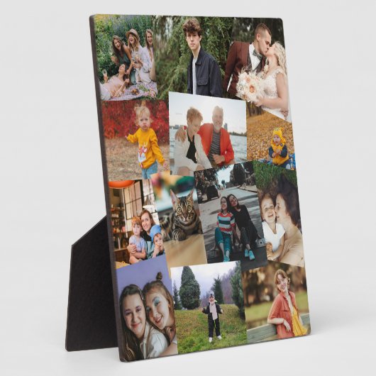 13偶然に重なり合う写真コラージュテンプレート フォトプラーク (側面)