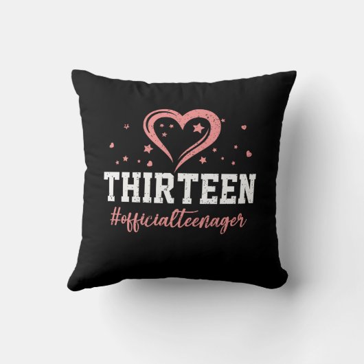 13公式10代の若者ハッピー13誕生日13 クッション (裏面)