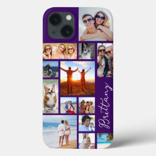 13写真モダンコラージュの署名名色 iPhone 13ケース