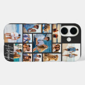 13写真モダンコラージュ手書き名 Case-Mate iPhoneケース (裏面 (横))