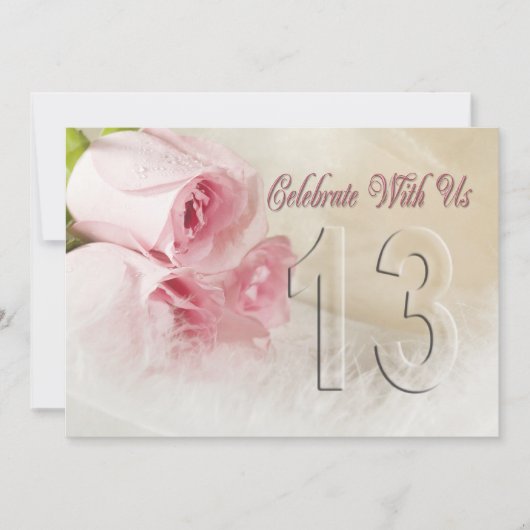 13周年パーティー招待状 招待状 (正面)