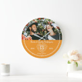 13周年記念オ結婚レンジシトリンハート ラージ壁時計 (ホーム)