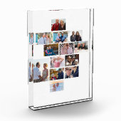 13周年記念パーソナライズされた写真コラージュ フォトブロック (左)
