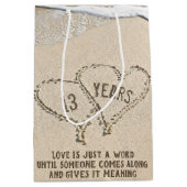 13周年記念ビーチハート中抱き枕 ミディアムペーパーバッグ (正面)