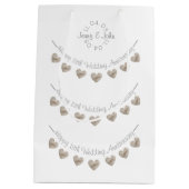 13周年記念結婚レースハート抱き枕 ミディアムペーパーバッグ (裏面)