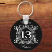 13周年記念結婚レース キーホルダー (正面)