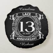 13周年記念結婚レース ラウンドクッション (裏面)