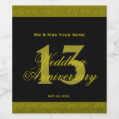 13周年記念結婚ワインラカスタムベル ワインラベル (シングルラベル)