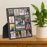 13家族の写真コラージュ自分の黒板を作成 フォトプラーク<br><div class="desc">Chalkboardの背景にあなたの写真の13と自分の写真のコラージュのプラークを作お気に入りの成。家族の名前と確立された日付でパーソナライズ。</div>