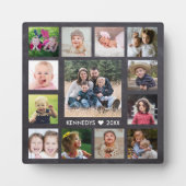 13家族の写真コラージュ自分の黒板を作成 フォトプラーク (正面)