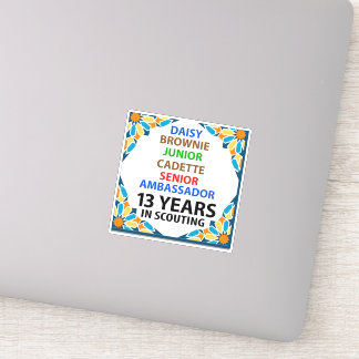 13年のスカウティング・ステッカー シール