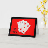 13年は大変だ!アニバーサリーカード カード (黄色い花)