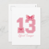 13年オールドピンクコケットボウ公式10代の若者13 シーズンポストカード (正面/裏面)