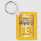 13年間の節酒記念 | ゴールデンレイ12ステップ キーホルダー (正面)