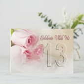 13年間の記念日パーティの招待状 招待状 (スタンド正面)