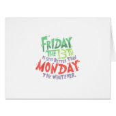 13日の金曜日は月曜日より良い何でも (正面横)