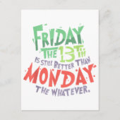 13日の金曜日は月曜日より良い何でも エンクロージャーカード (正面)