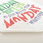 13日の金曜日は月曜日より良い何でも シェルパブランケット (3/4)