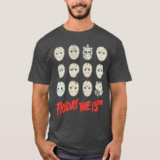 13日の金曜日 ハロウィンデザインマスク フレンド Tシャツ