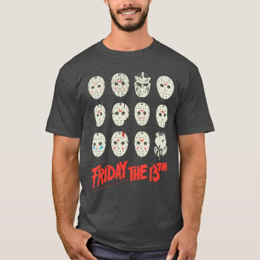 13日の金曜日 ハロウィンデザインマスク フレンド Tシャツ (正面)