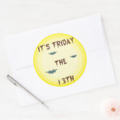 13日の金曜日 ラウンドシール (封筒)