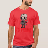 13日の金曜日 怖いハロウィン ジョークグッズ Tシャツ (正面)