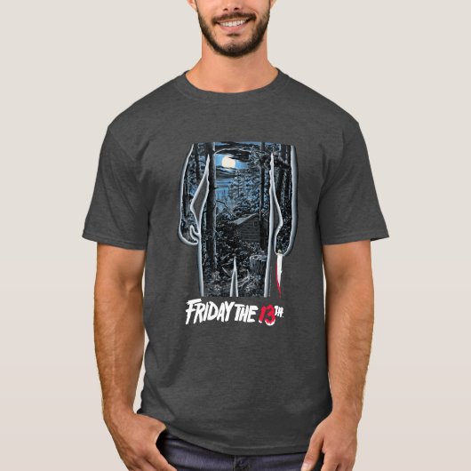 「13日の金曜日」映画ポスター  ジョークグッズ Tシャツ (正面)