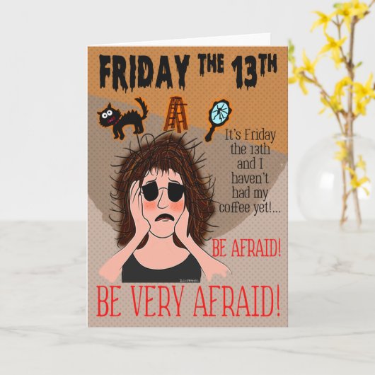 13日金曜日 カード (黄色い花)