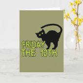 13日金曜日 – 縁起の悪い日の迷信 カード (黄色い花)