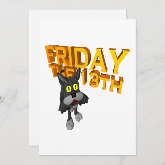 13日 招待状 (正面/裏面)