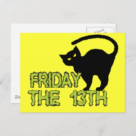 13日（金） – 縁起の悪い日の迷信 ポストカード (正面/裏面)