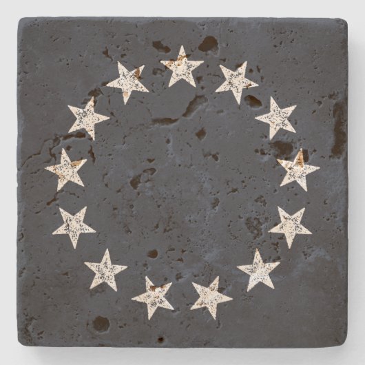 13星のヴィンテージの改革 ストーンコースター (正面)