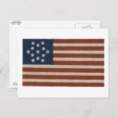 13星アメリカ国旗 ポストカード (正面/裏面)
