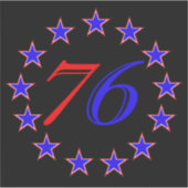 13星 シール (正面)