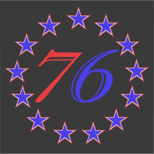 13星 シール (正面)