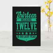 13昨年は12歳が13誕生日 カード (黄色い花)