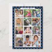 13枚のユニークな写真で振り返る家族の1年 ブループレイド シーズンカード (正面)