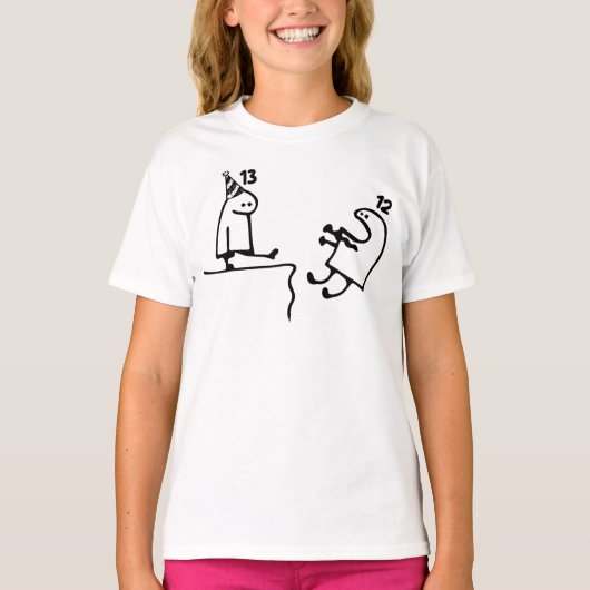 13歳おもしろい誕生日誕生日 Tシャツ (正面)
