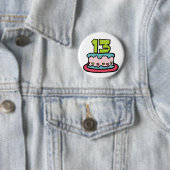 13歳お誕生日ケーキ 缶バッジ (インサイチュ)