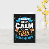 13歳のギフト保落ち着きない13th Biだ カード (黄色い花)