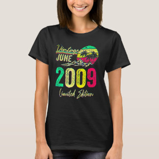13歳のヴィンテージ 2009年6月 13歳の誕生日 Tシャツ