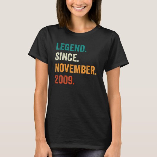 13歳の伝説2009年11月13日バレ Tシャツ (正面)
