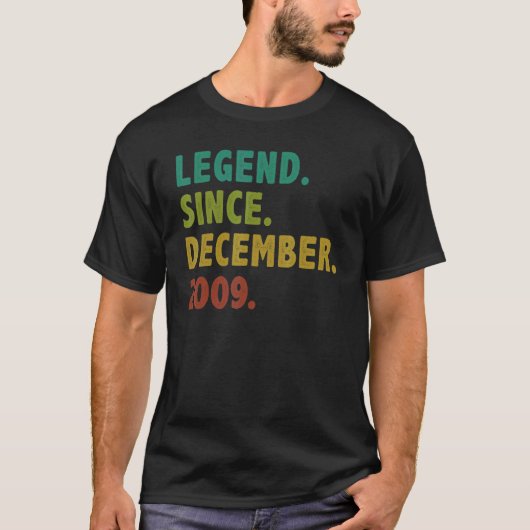 13歳の伝説2009年12月13誕生 Tシャツ (正面)