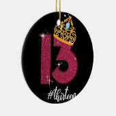 13歳の公式10代の若者13位の誕生日贈答 セラミックオーナメント (右)